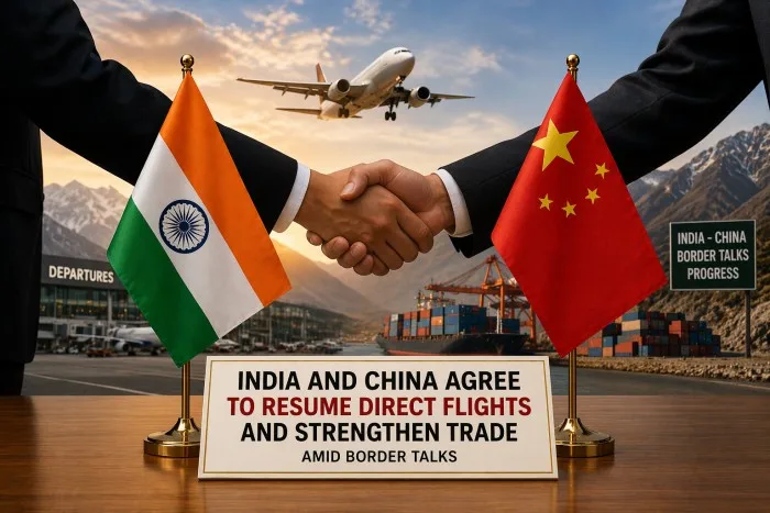 India and China Agree to Resume Direct Flights and Strengthen Trade Amid Border Talks