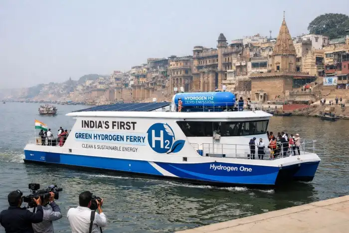 India’s First Green Hydrogen-Powered Ferry to Launch in Varanasi