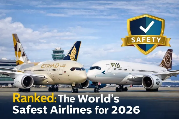 Ranked: The World’s Safest Airlines for 2026