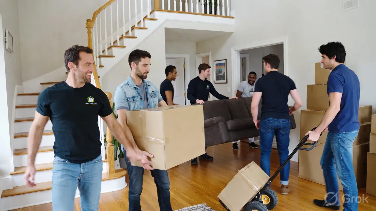 movers and packers crew in action
