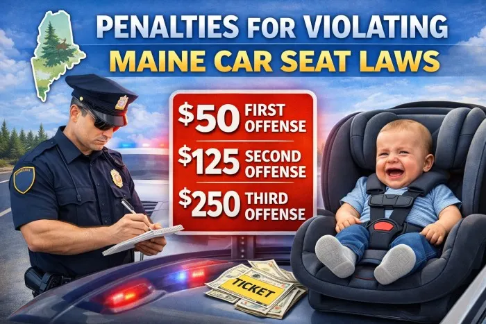 Penalties for Violating Maine Car Seat Laws
