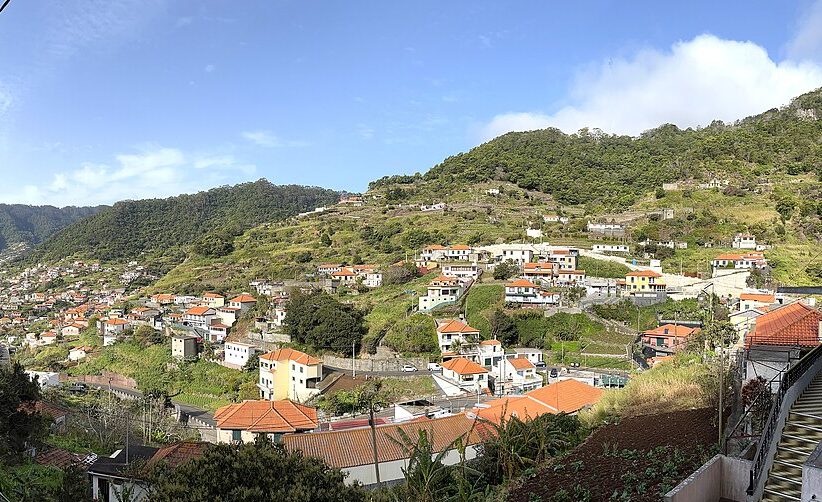 Machico in Madeira panoramic view