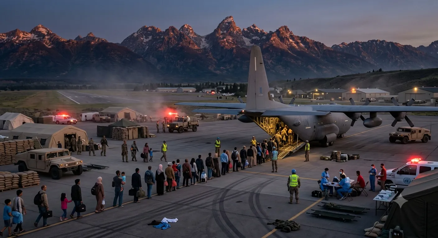 C-130 hercules evacuation mission
