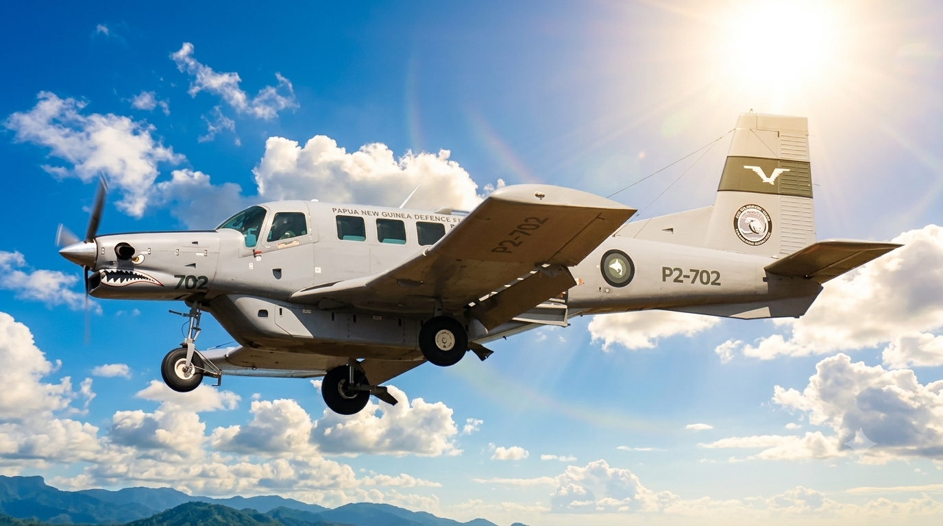 Papua New Guinea's PAC750XL light turboprop transports at Exercise Pitch Black 2026