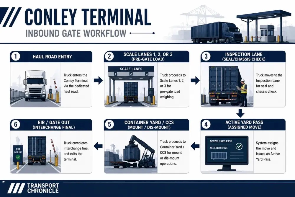 conley terminal ibound gate workflow