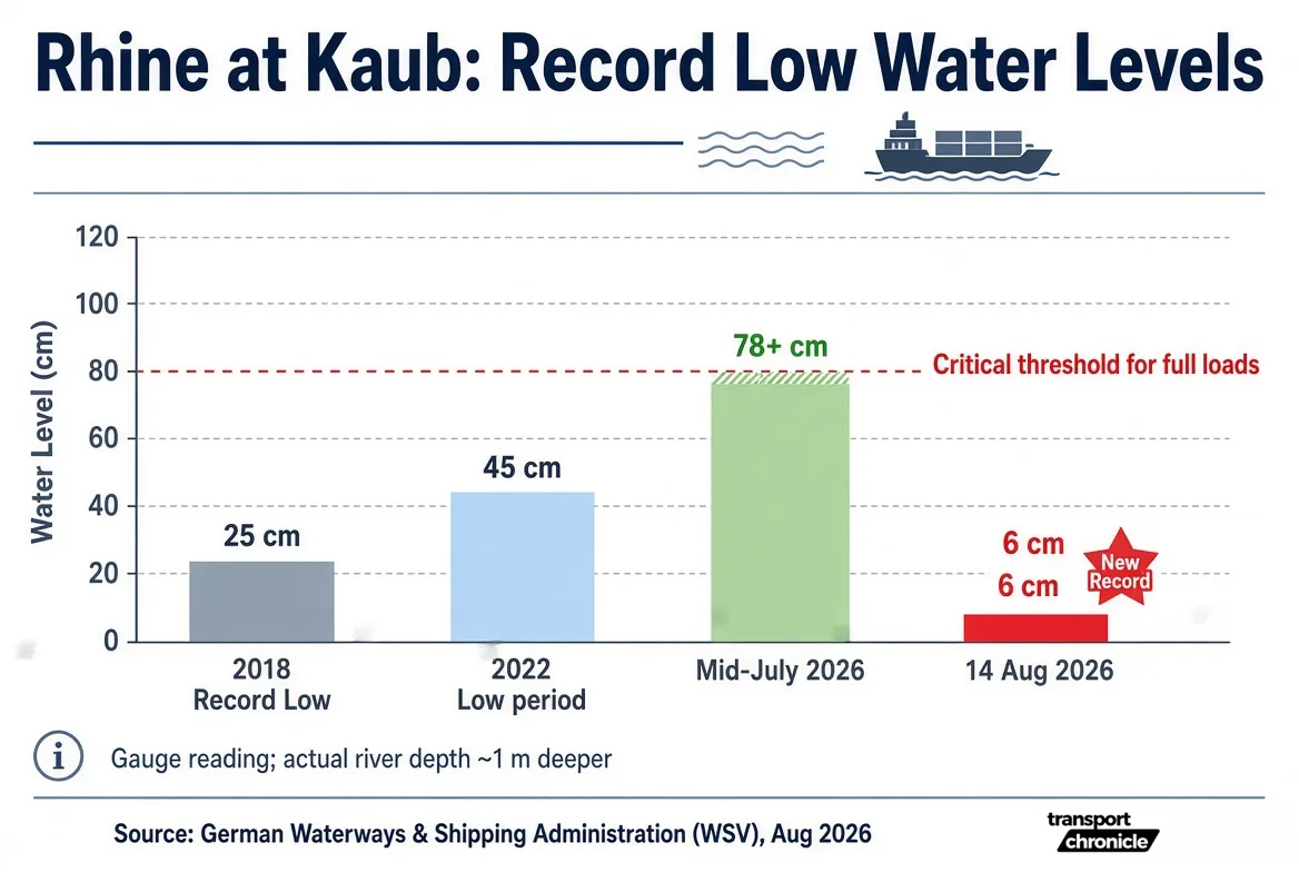 infographic data low water levels rhine river
