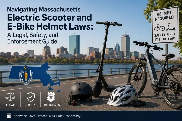 Massachusetts Electric Scooter and E-Bike Helmet Laws