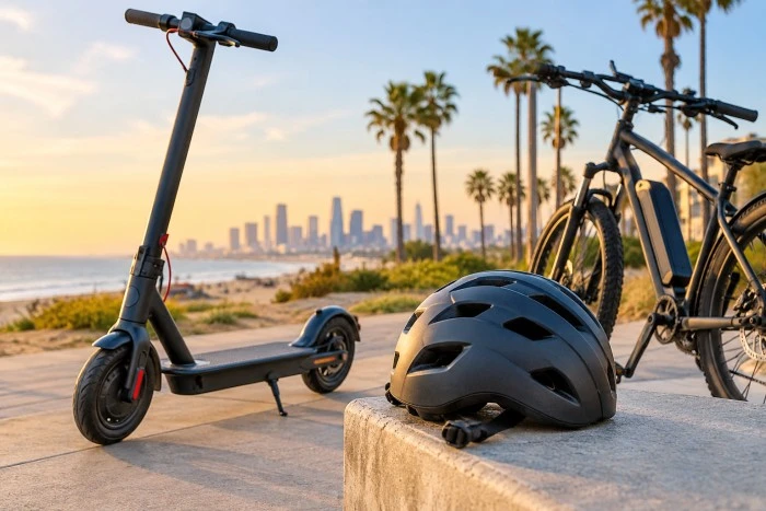 California Electric Scooter and E-Bike Helmet Laws