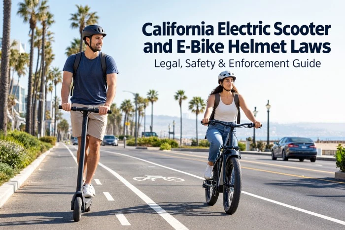 California Electric Scooter and E-Bike Helmet Laws